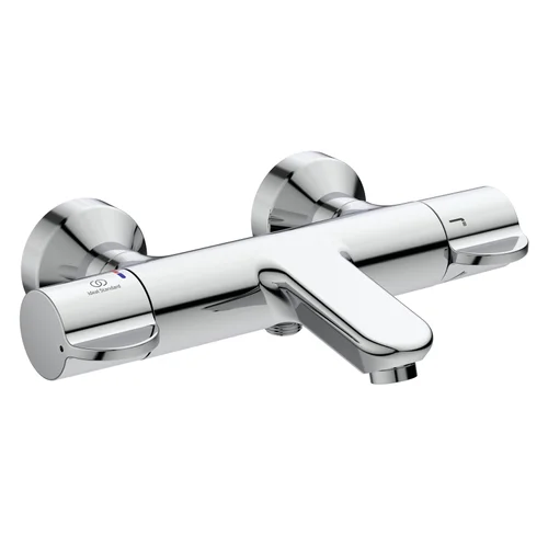 Ideal Standard Badethermostat Aufputz Ceraplus Safe Ausladung 167mm Chrom, Chrom