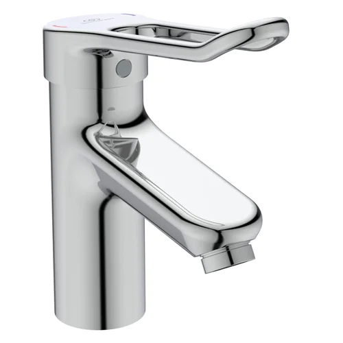 Ideal Standard Waschtischarmatur Ceraplus mit Bügelgriff mit Ablaufgarnitur Ausladung 112mm Chrom, Chrom