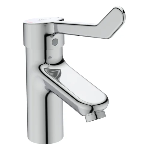 Ideal Standard Waschtischarmatur Ceraplus mit Klinikhebel ohne Ablaufgarnitur Ausladung 112mm Chrom, Chrom