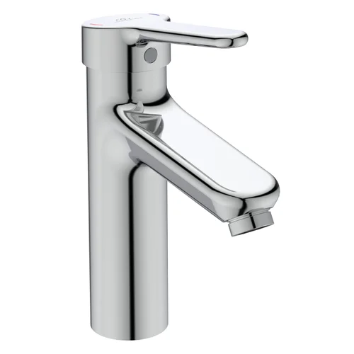 Ideal Standard Waschtischarmatur Ceraplus Grande mit Ablaufgarnitur Ausladung 123mm Chrom, Chrom