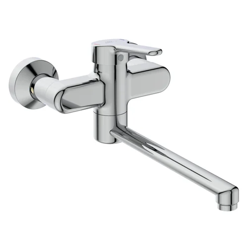 Ideal Standard Wand-Waschtischarmatur Ceraplus 5l/min. Ausladung 250mm absp.S-Anschlüsse Chrom, Chrom
