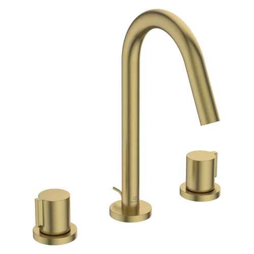 Ideal Standard Joy Zweigriff-Waschbeckenarmatur, Brushed Gold