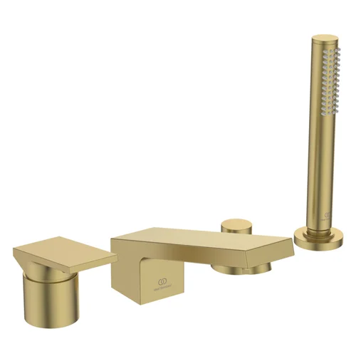 Ideal Standard Extra Wannenrand-Badearmatur, Brushed Gold