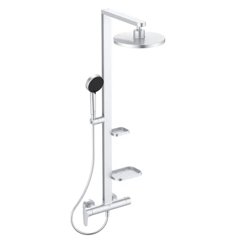 Ideal Standard Ceraflow Alu+ Duschsystem AP, Silver