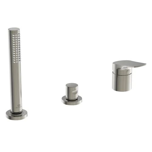 Ideal Standard La Dolce Vita Wannenrand-Badearmatur, Silver Storm