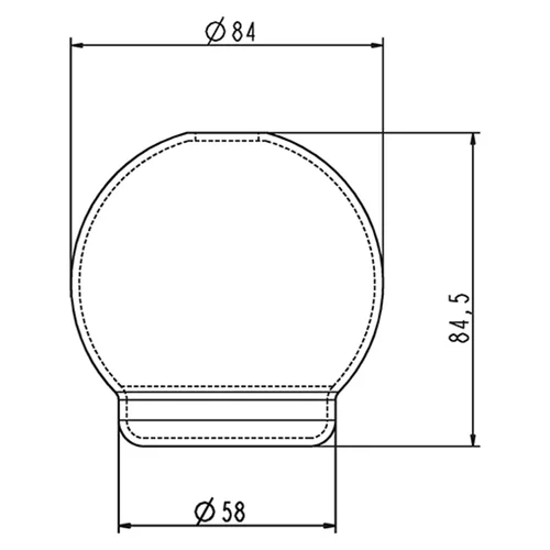 Ideal Standard Ersatzglas für Lotionspender, Opalglas