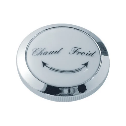 Ideal Standard Zierkappe Chaud/Froid Retro für alle Einhebelmischer Edelmessing, Messingoptik