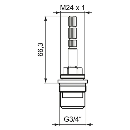 Ideal Standard Keramikoberteil G3/4, H960935NU, rechtsschließend