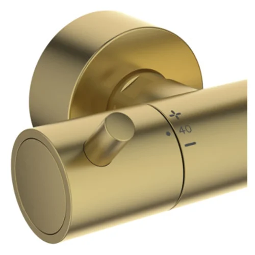 Ideal Standard Ceratherm T125+ Duschsystem AP, Brushed Gold