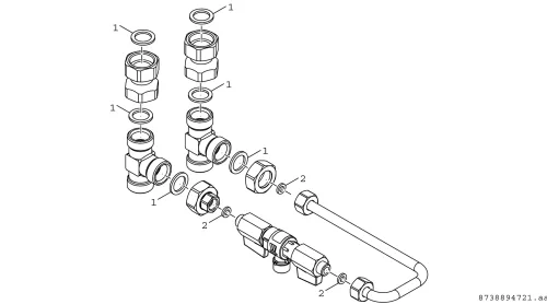 CS30 Anschluss-Set Füllarmatur