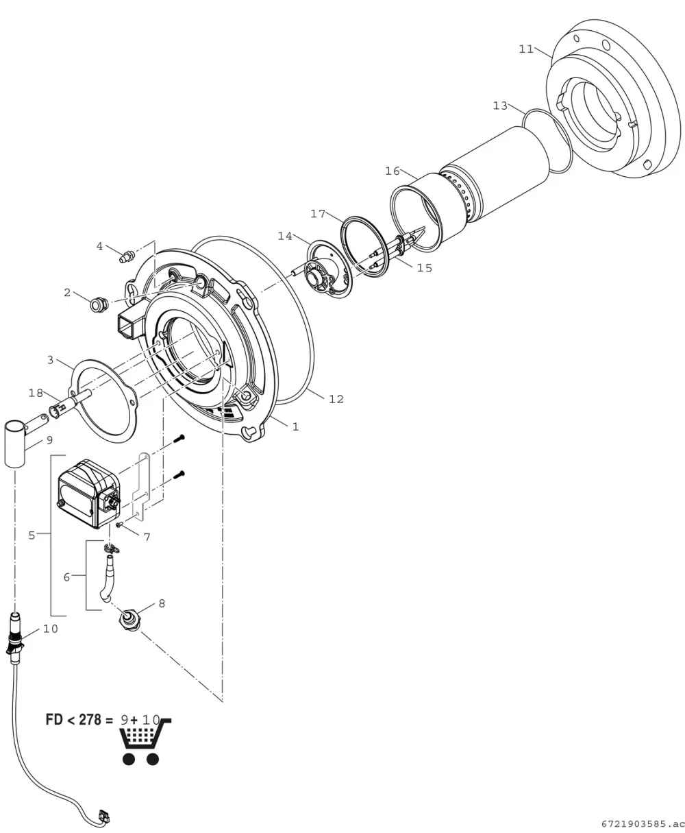 Mischsystem/Brennerrohr