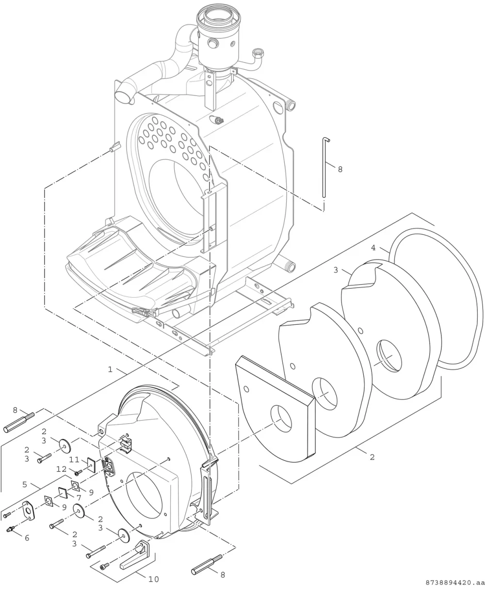 Brennertür OC 8000F 19/27