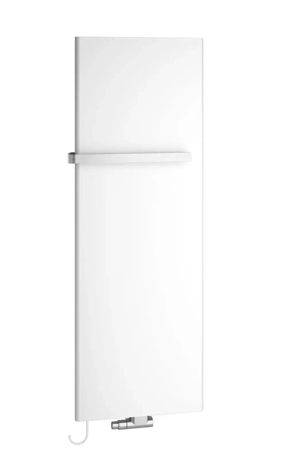 Weißer Kermi Bad- und Wohnheizkörper Pateo mit Elektro-Zusatzbetrieb, 1925x700 mm.