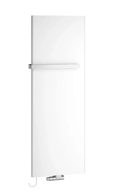 Weißer Kermi Bad- und Wohnheizkörper Pateo mit Elektro-Zusatzbetrieb, 1925x700 mm.