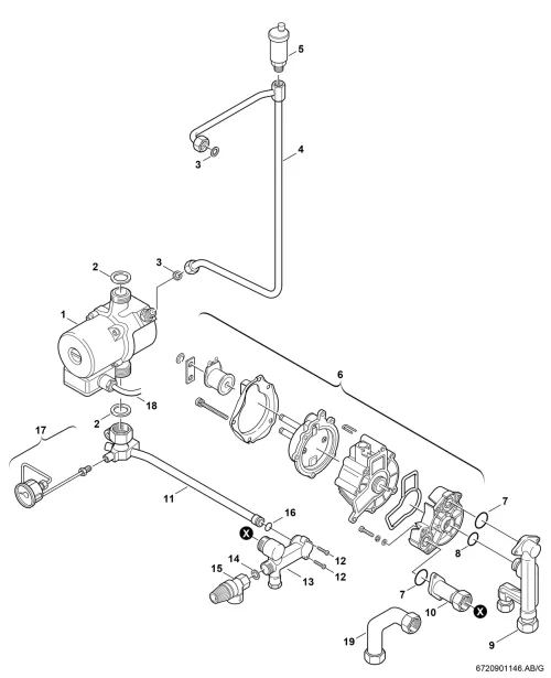 Pumpe/Hydraulikschalter