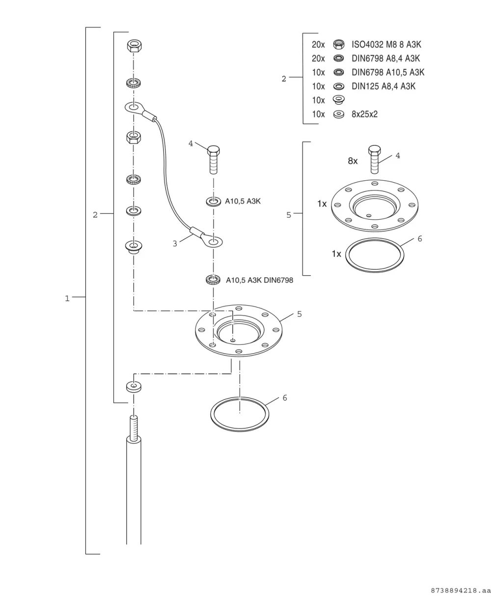 Anode + Handlochdeckel
