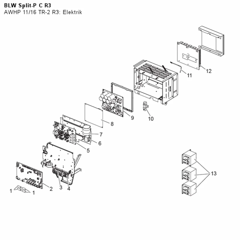 AWHP 11/16 TR-2 R3: Elektrik