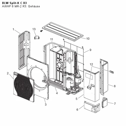 AWHP 8 MR-2 R3: Gehäuse