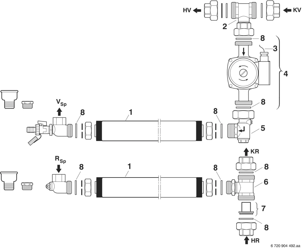 AS 206 Speicheranschlußsatz