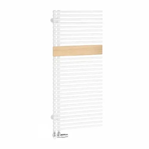 Kermi Badheizkörper Credo Half round, weiß/Holz