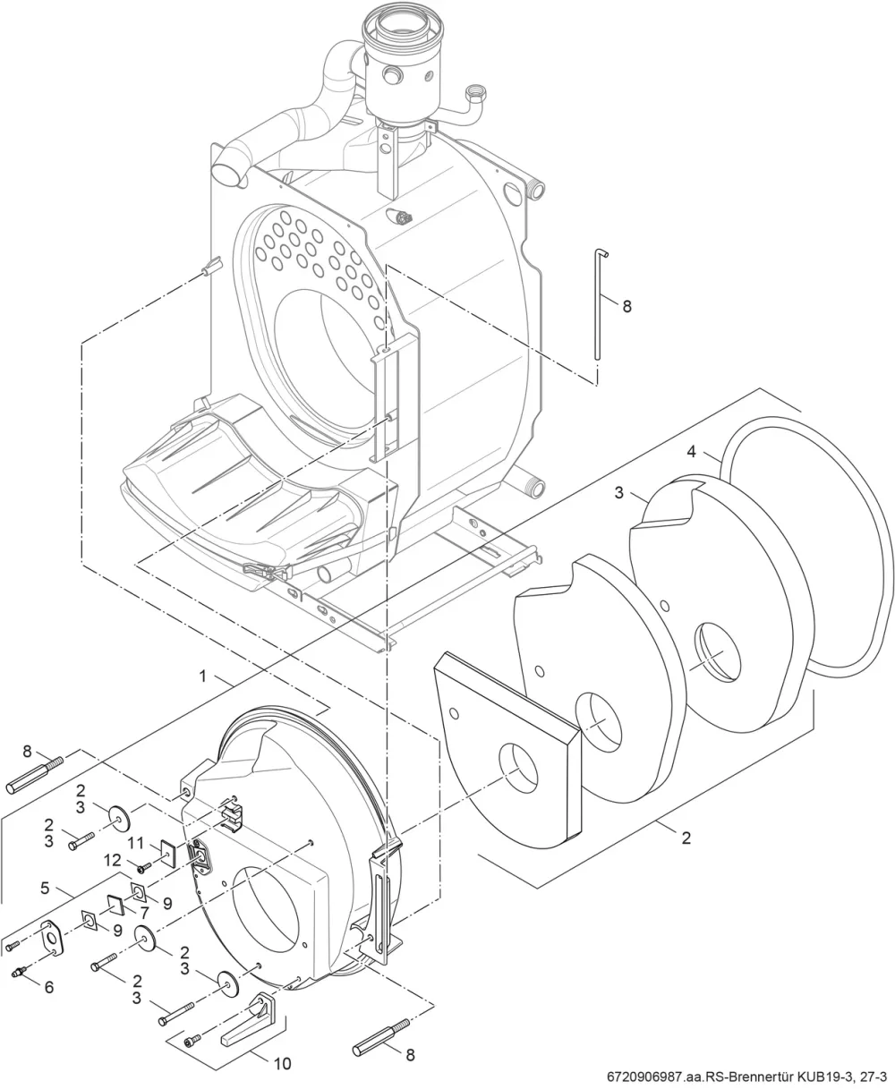 Brennertür KUB 19-3, 27-3
