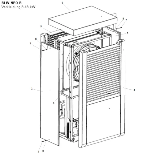 Verkleidung 8-18 kW