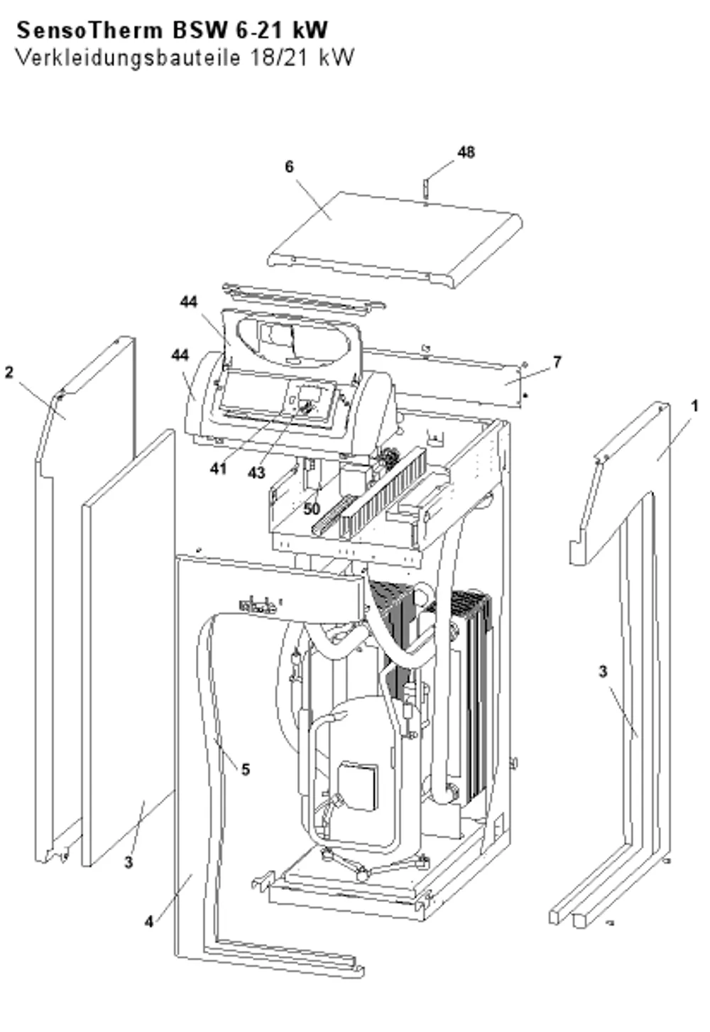 Verkleidungsbauteile 18/21 kW