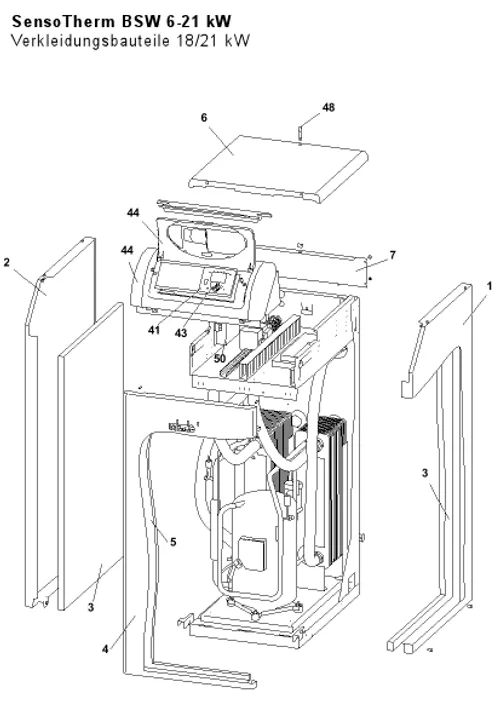Verkleidungsbauteile 18/21 kW