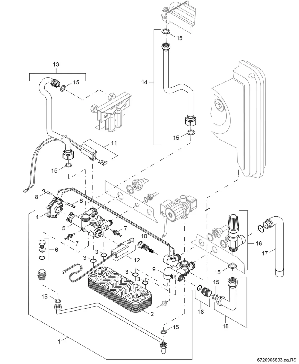 Hydraulik B (ohne Befülleinrichtung)