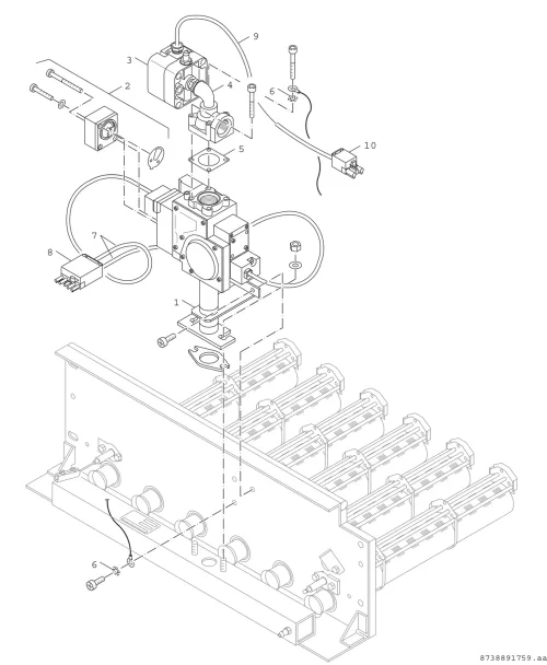 Armaturengruppe VR4905 SG 22 L 35-64 kW
