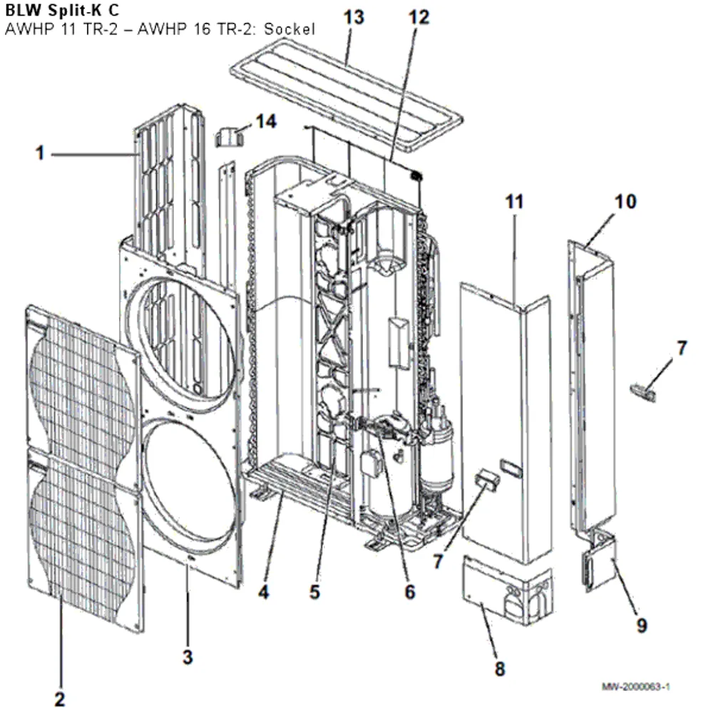 AWHP 11 TR-2 &ndash; AWHP 16 TR-2: Sockel