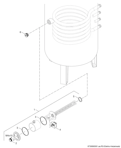 Elektroheizeinsatz SL300-1-SL500-2
