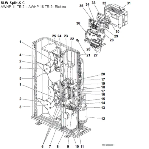 AWHP 11 TR-2 &ndash; AWHP 16 TR-2: Elektro