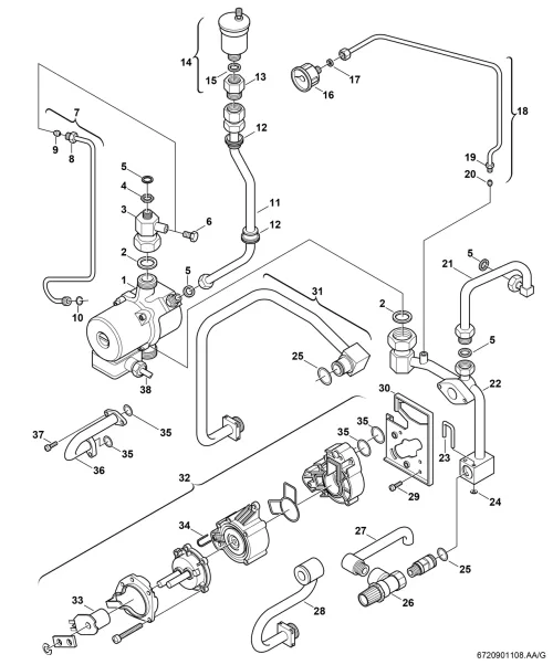 Pumpe/Hydraulikschalter