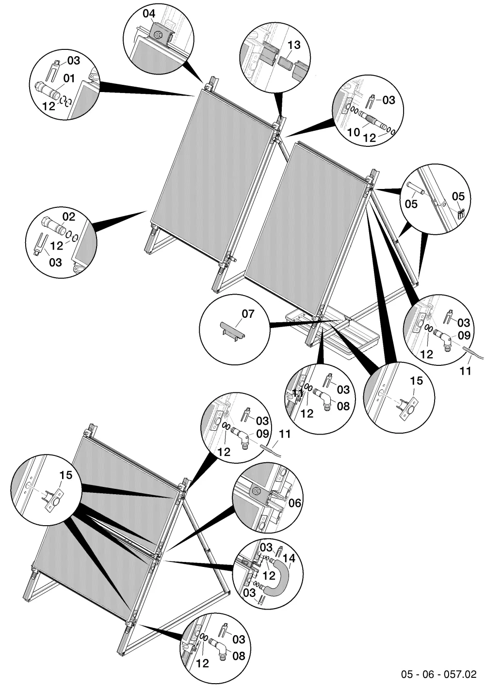 Flachdachaufstellung