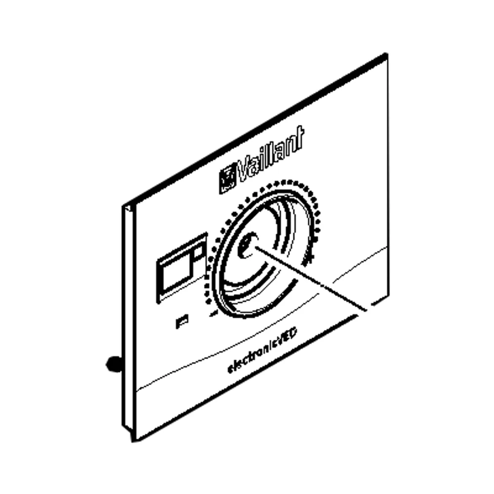 VAILLANT Schalttafel Blende VED E 18-27/8 C | 0010039260 (Abbildung aus der Explosionszeichnung)