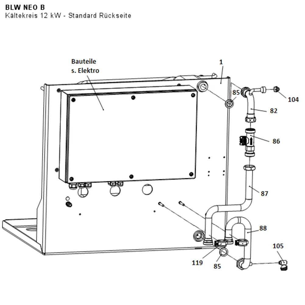 Kältekreis 12 kW - Standard Rückseite