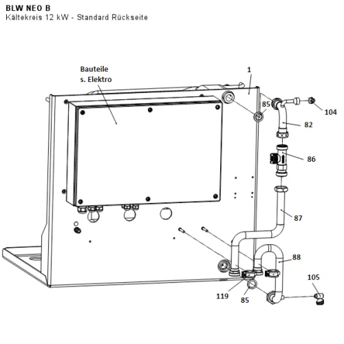 Kältekreis 12 kW - Standard Rückseite