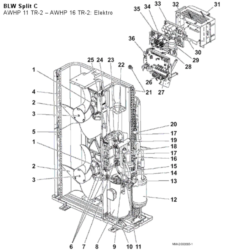 AWHP 11 TR-2 &ndash; AWHP 16 TR-2: Elektro
