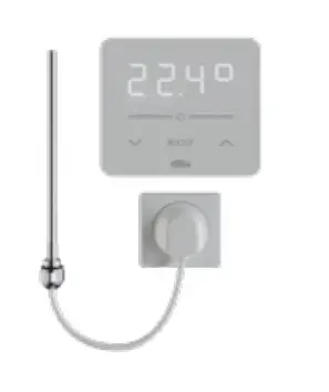 Kermi Rubeo E Elektroheizkörper, 280 Watt, Haupfunktion Handtucherwärmung, Regelung WWS, 1525 mm x 470 mm (HxL), weiß, PSS2E15500102XK
