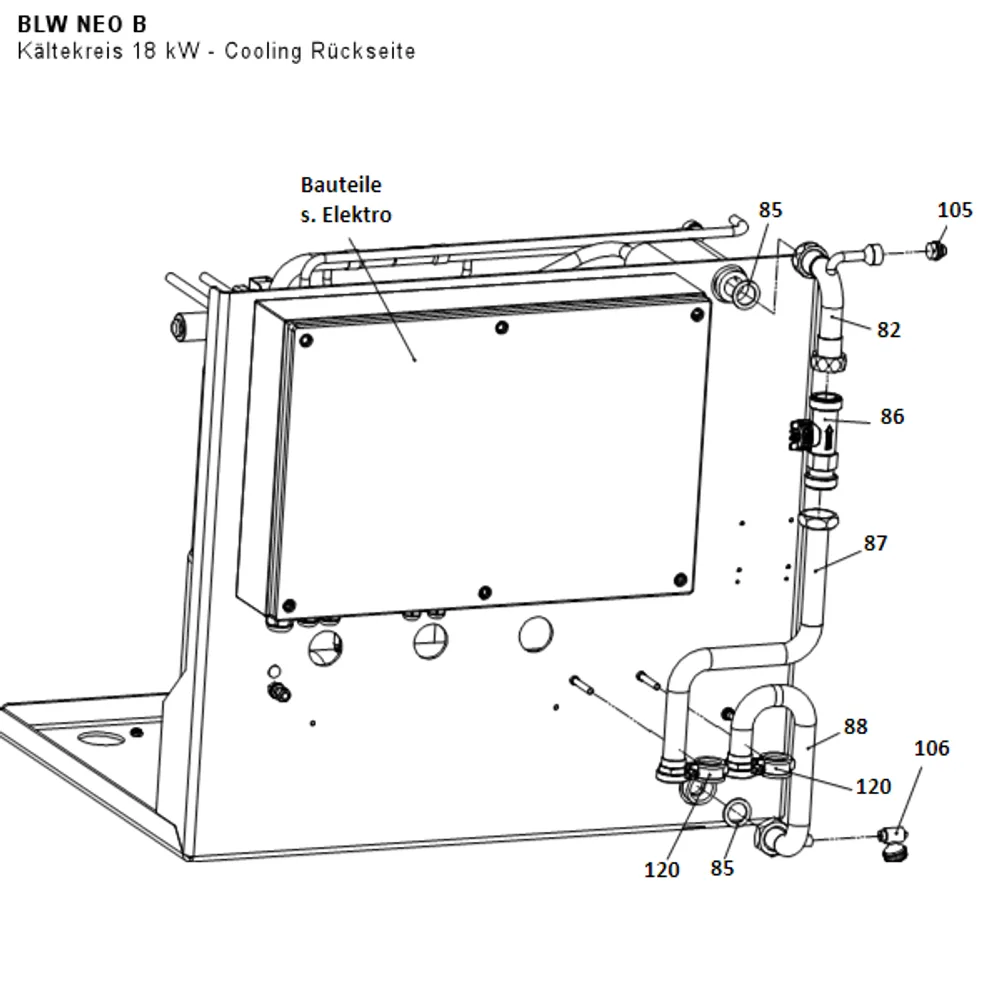 Kältekreis 18 kW - Cooling Rückseite