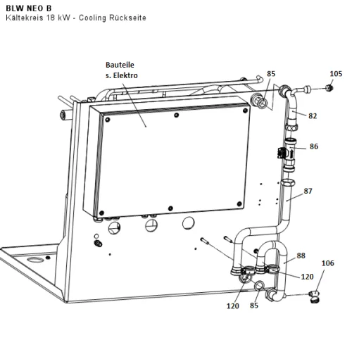 Kältekreis 18 kW - Cooling Rückseite