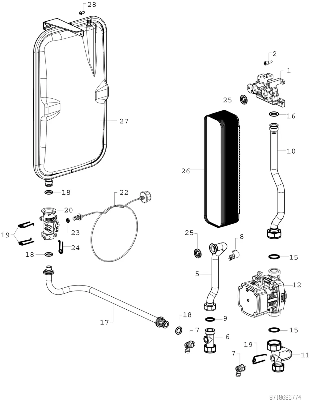 Hydraulikblock (CH)