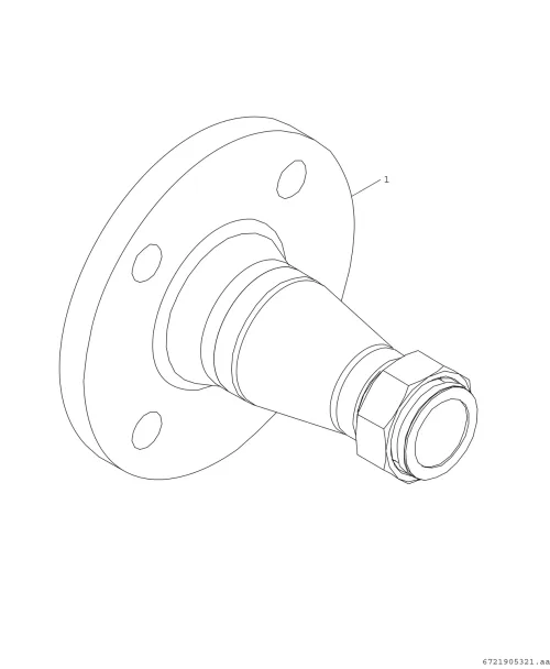 Übergangsflansch G1 ½“