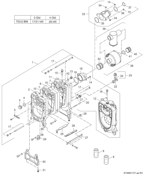 Kesselblock TG 12 BW
