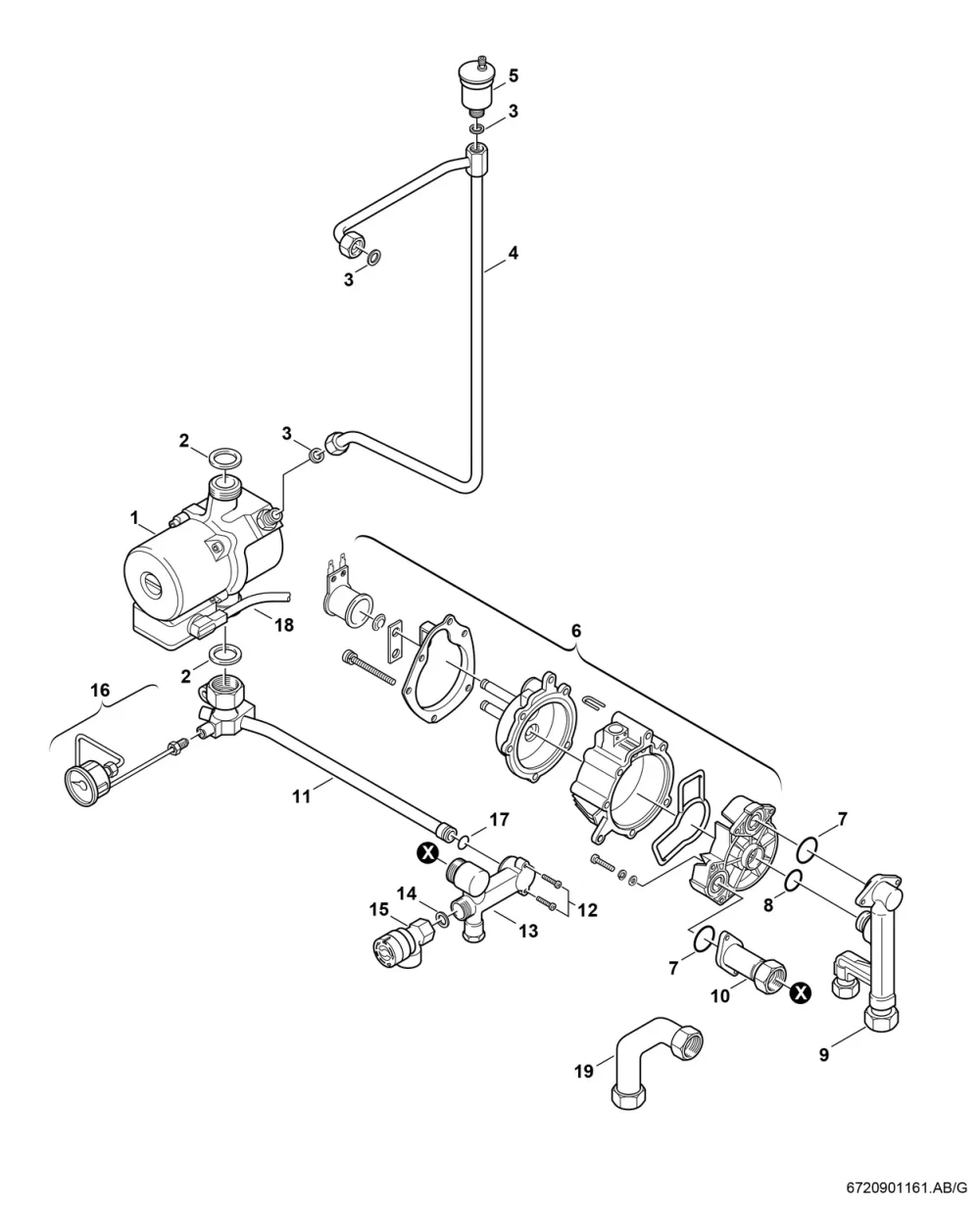 Pumpe/Hydraulikschalter