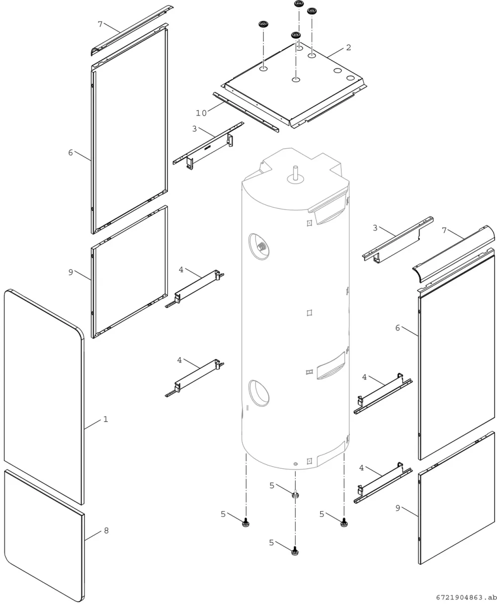 Verkleidung 300l Bosch