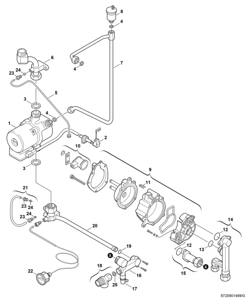 Pumpe/Hydraulikschalter