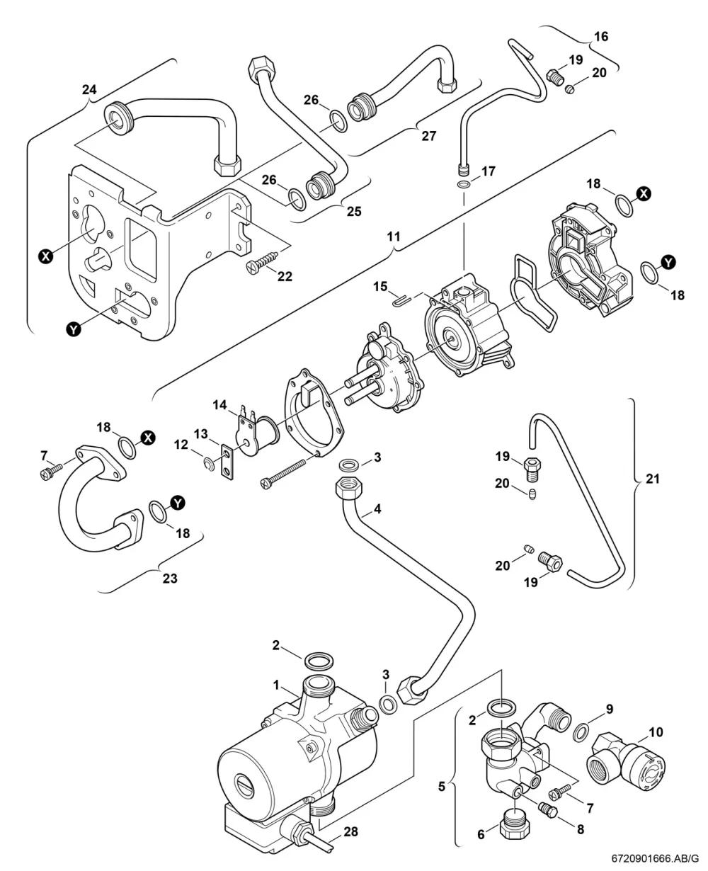Pumpe/Hydraulikschalter
