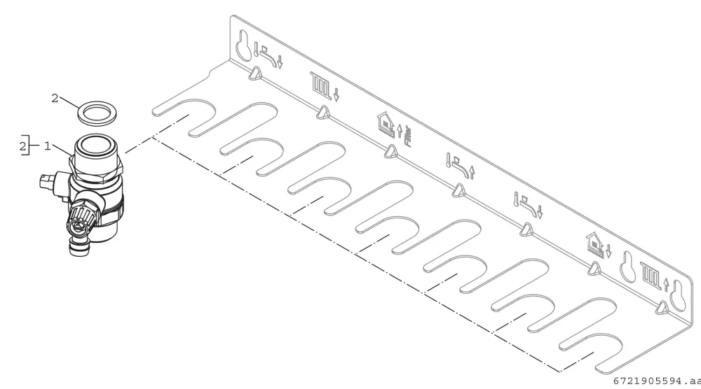Montageanschlussplatte